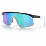 Oakley BXTR OO9280 03-39 en perspectiva con montura negro mate y varillas transparentes