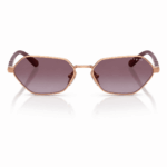 Vogue VO4349S 51528H vista frontal con lentes violeta degradado y montura Rose Gold