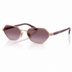 Vogue VO4349S 51528H en perspectiva con varillas burdeos y montura Rose Gold