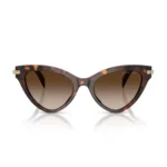 Michael Kors MK2259U 403113 con montura carey habana y lentes gris degradado, vista frontal sobre fondo blanco.