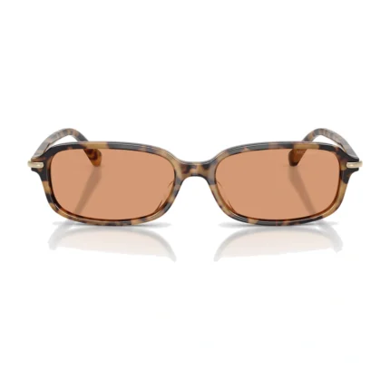 Michael Kors MK2288U 3930/7 Agra con montura carey y lentes marrón, vista frontal sobre fondo blanco.