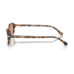 Michael Kors MK2288U 3930/7 Agra con montura carey y lentes marrón, vista lateral sobre fondo blanco.