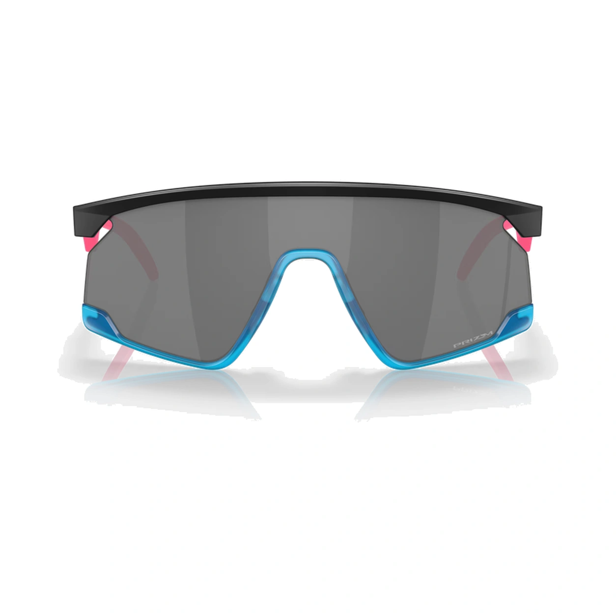 Lentes de sol Oakley BXTR OO9280-0539 vista frontal Oakley BXTR OO9280-0539 con montura negro mate y lentes Prizm Black, vista frontal sobre fondo blanco.