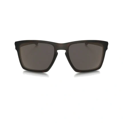 Oakley Sliver XL OO9341-0457 con montura carey marrón mate y lentes Warm Grey, vista frontal sobre fondo blanco.