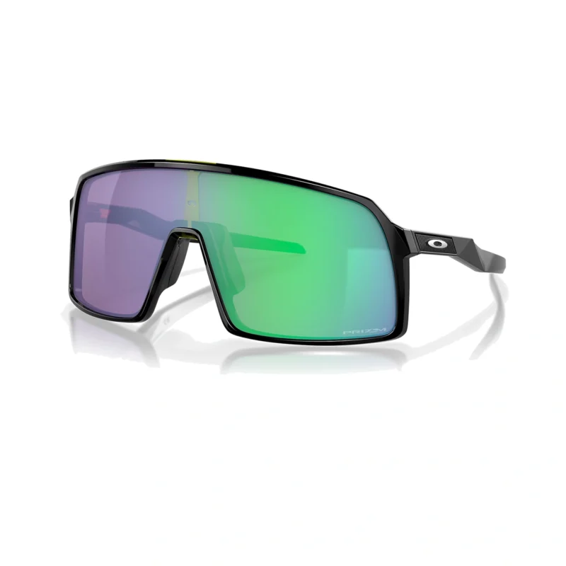 Oakley Sutro OO9406-0337 con montura Black Ink y lentes Prizm Jade, vista diagonal sobre fondo blanco.