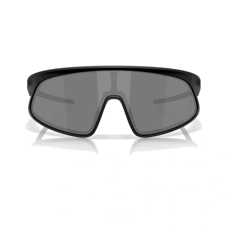 Oakley RSLV OO9484D-0149 con montura negro mate y lentes Prizm Black, vista frontal sobre fondo blanco.