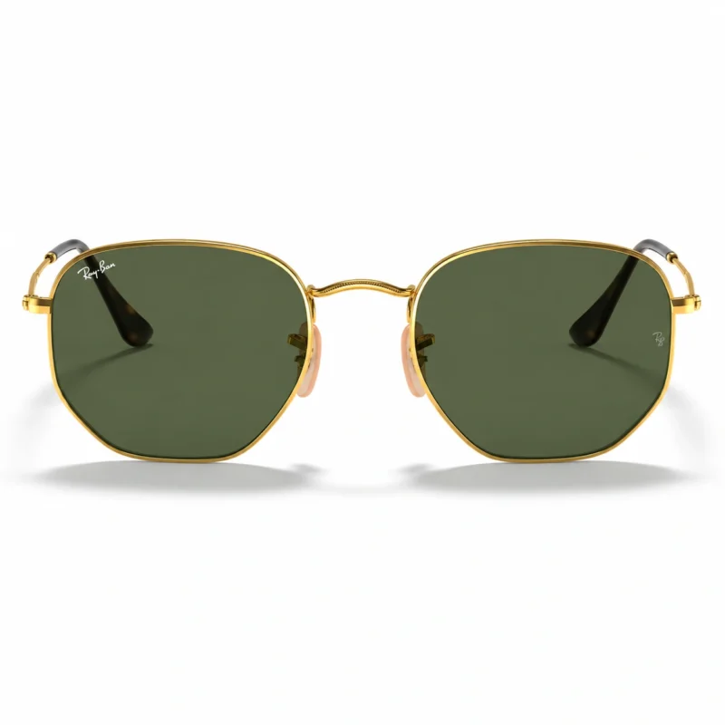 Ray-Ban RB3548N 001 vista frontal sobre fondo blanco.