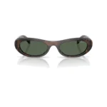 Vogue VO5695SU 327971 con montura habana marrón lechoso y lentes verde oscuro, vista frontal sobre fondo blanco.
